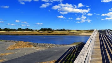 Tæt på stranden, hvidt sand