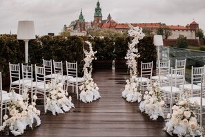 Espace banquet en plein air