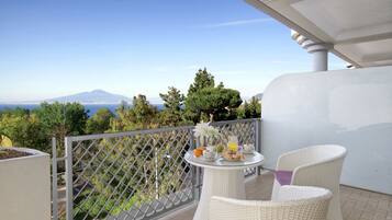 Standard Double Room, Balcony, Partial Sea View | View from room