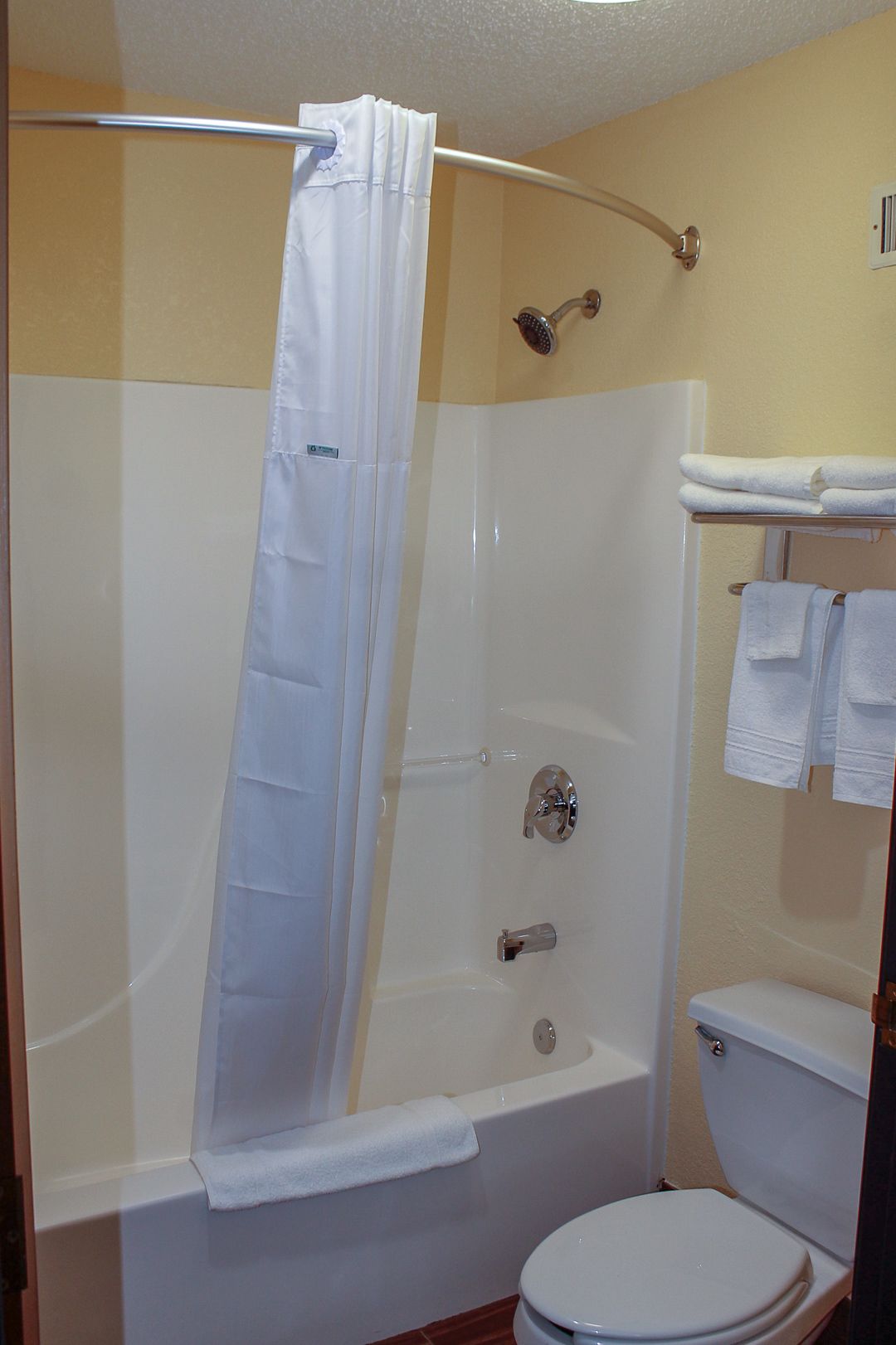 free toiletries, hair dryer, towels, soap