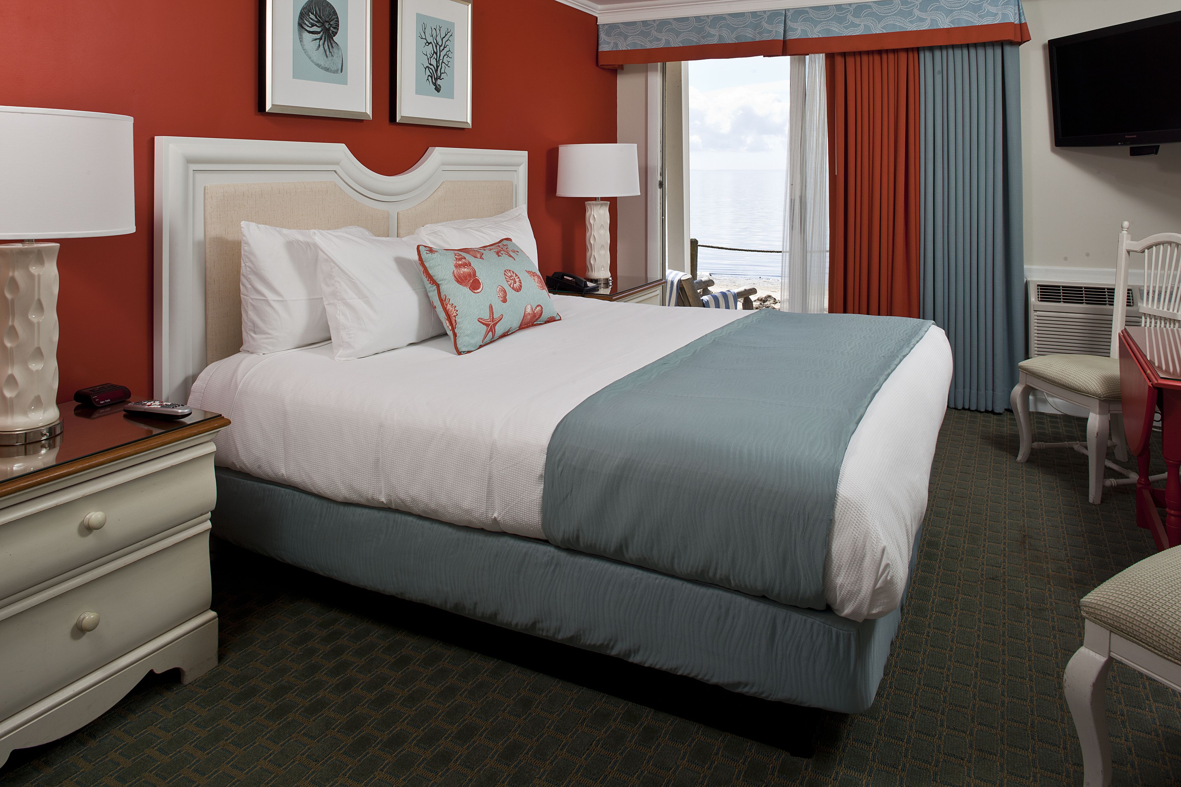 waterfront king room | blackout curtains, iron/ironing board, free wifi, bed sheets