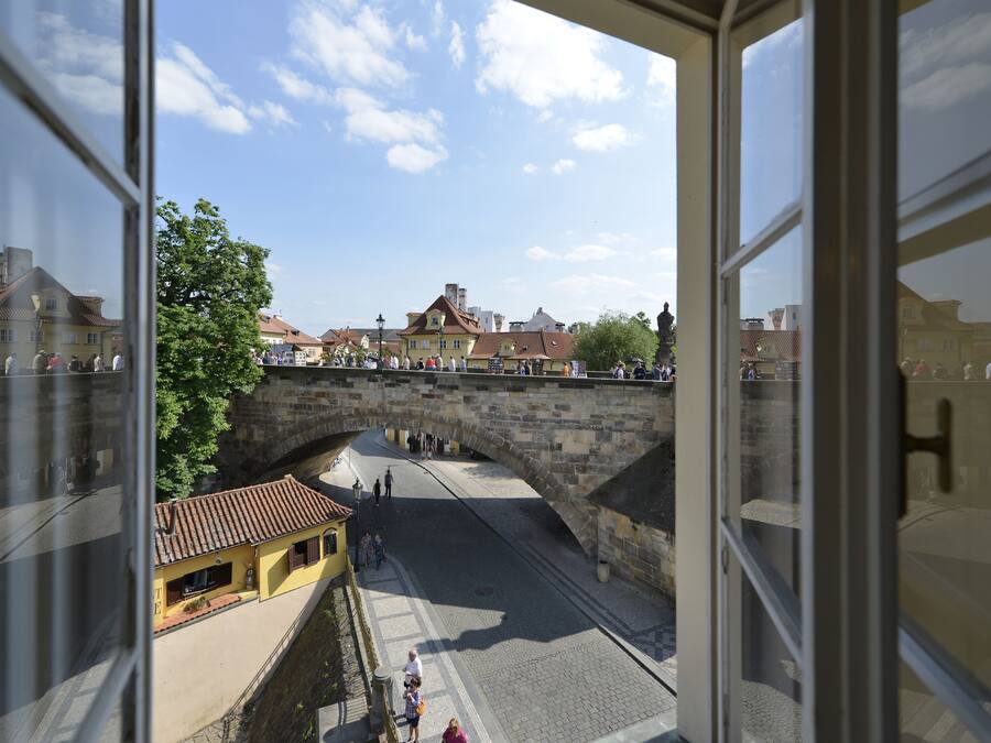 Blick von der Unterkunft