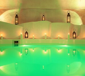 Espace de soins pour les couples, sauna, bain à remous, hammam