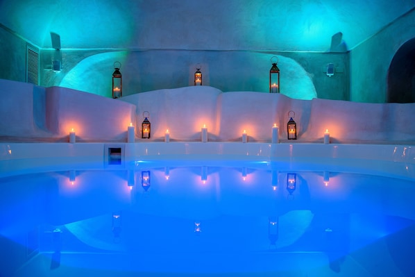 Espace de soins pour les couples, sauna, bain à remous, hammam