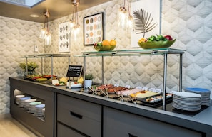 Daily buffet breakfast (EUR 15 per person)