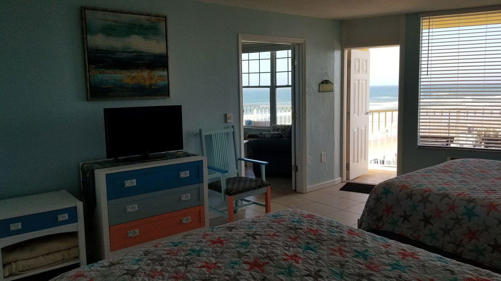 Individually decorated, individually furnished, iron/ironing board