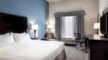 Sengetøy av topp kvalitet, safe på rommet og skrivebord