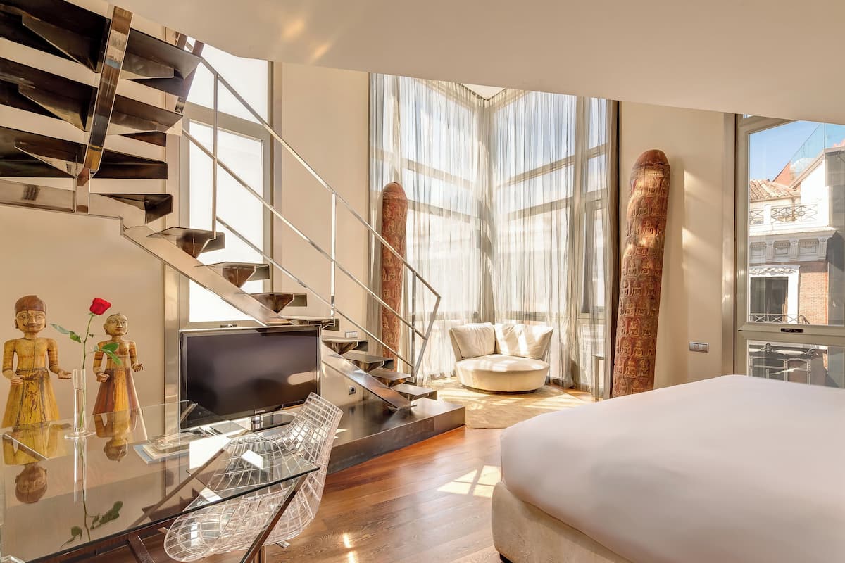 Gác | Bộ đồ giường cao cấp, minibar với thức ăn, đồ uống miễn phí