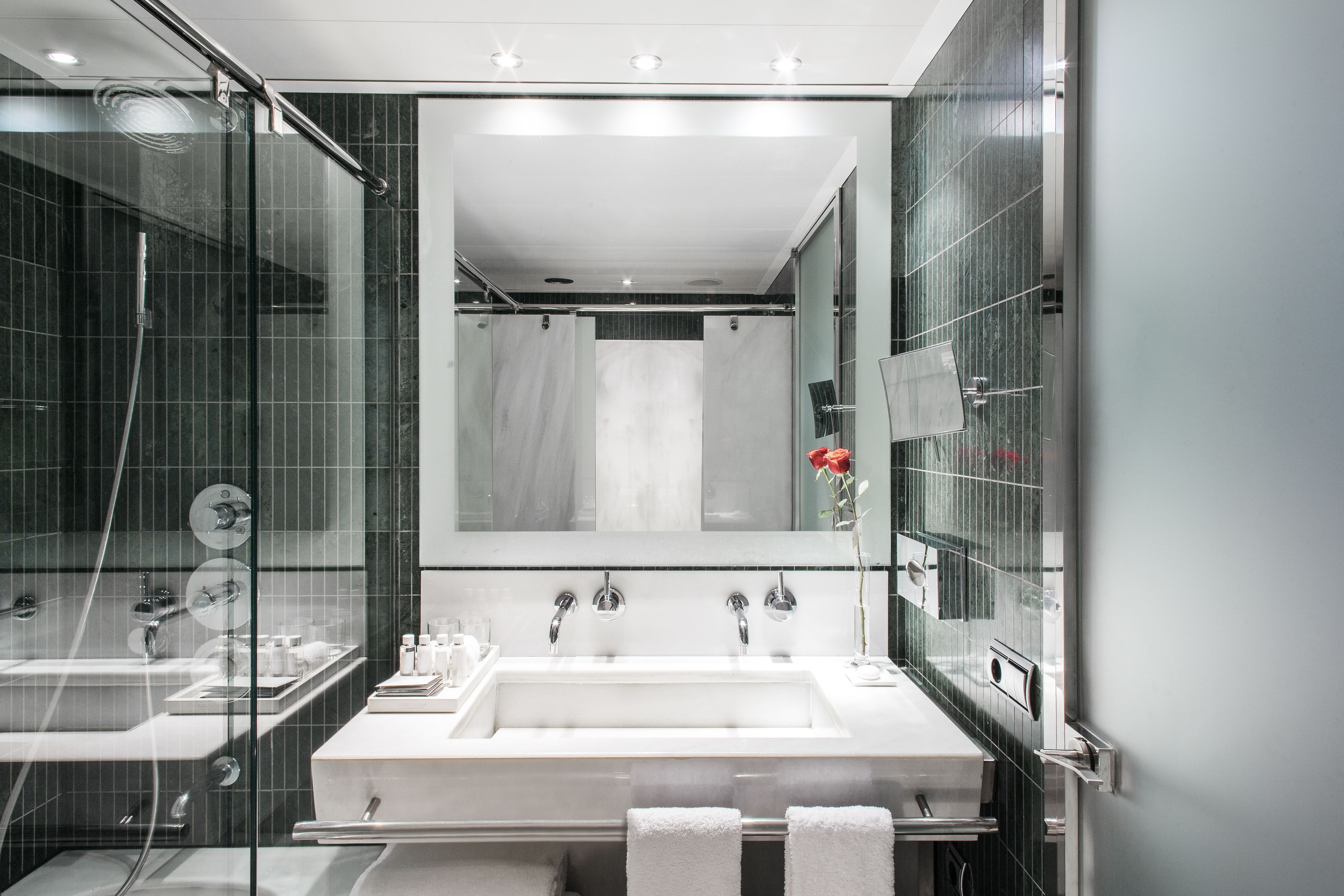 free toiletries, hair dryer, bathrobes, slippers