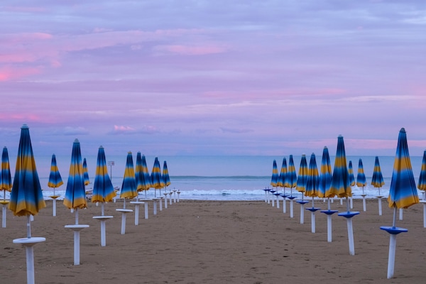 Private beach nearby, sun-loungers