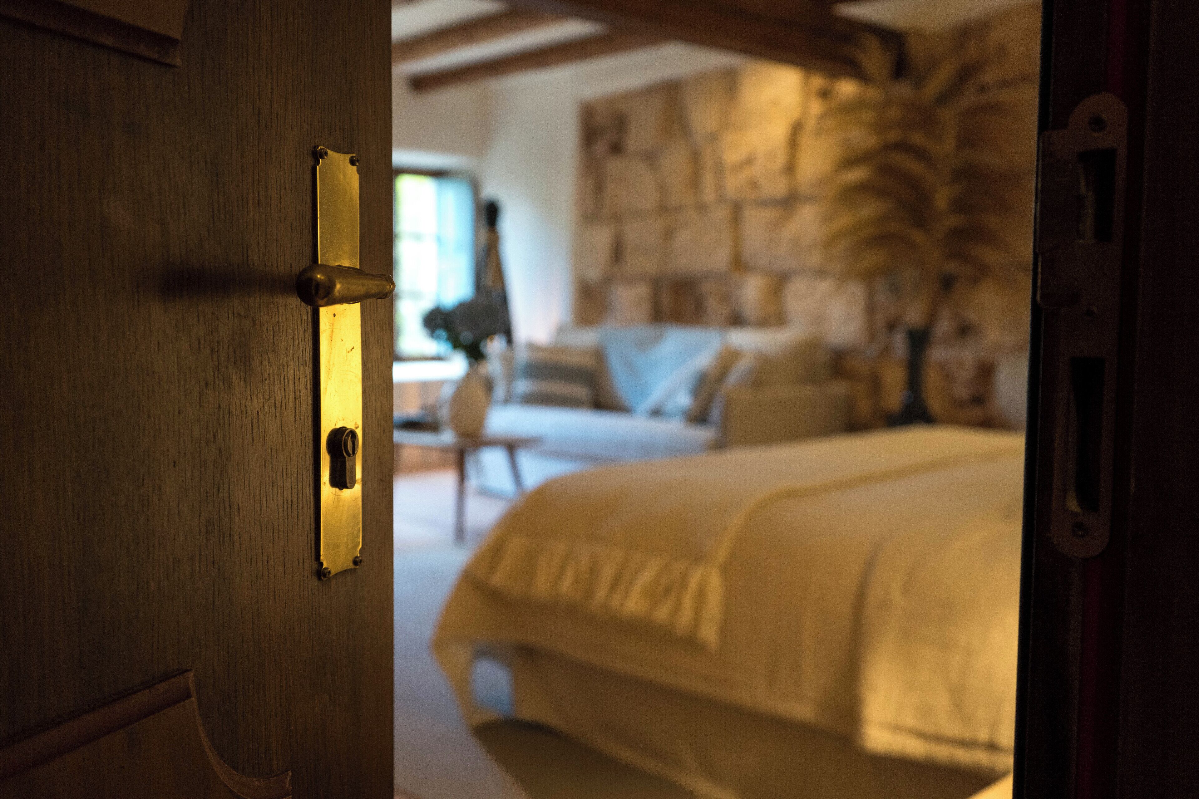 Draps en coton égyptien, literie de qualité supérieure, minibar