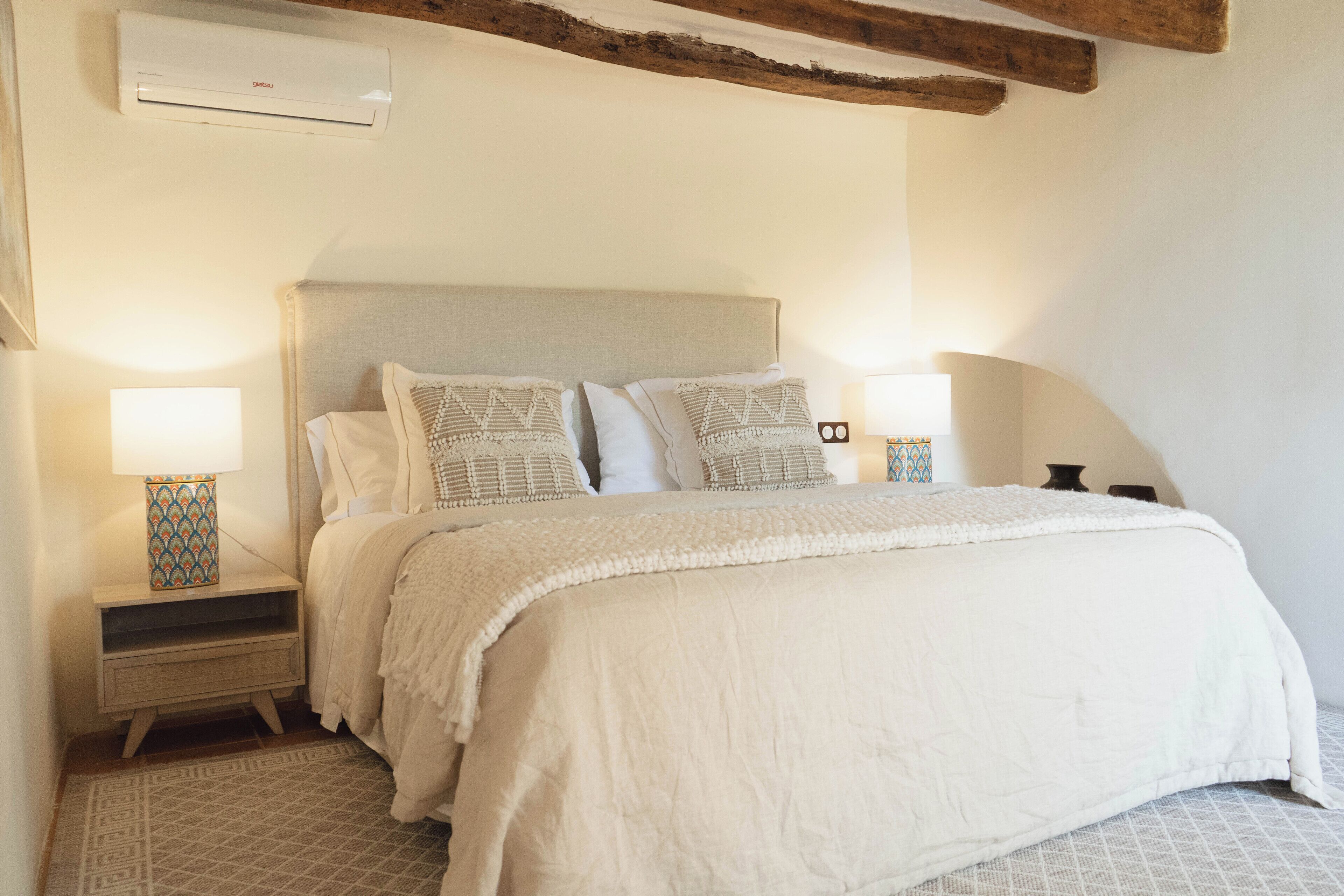 Draps en coton égyptien, literie de qualité supérieure, minibar