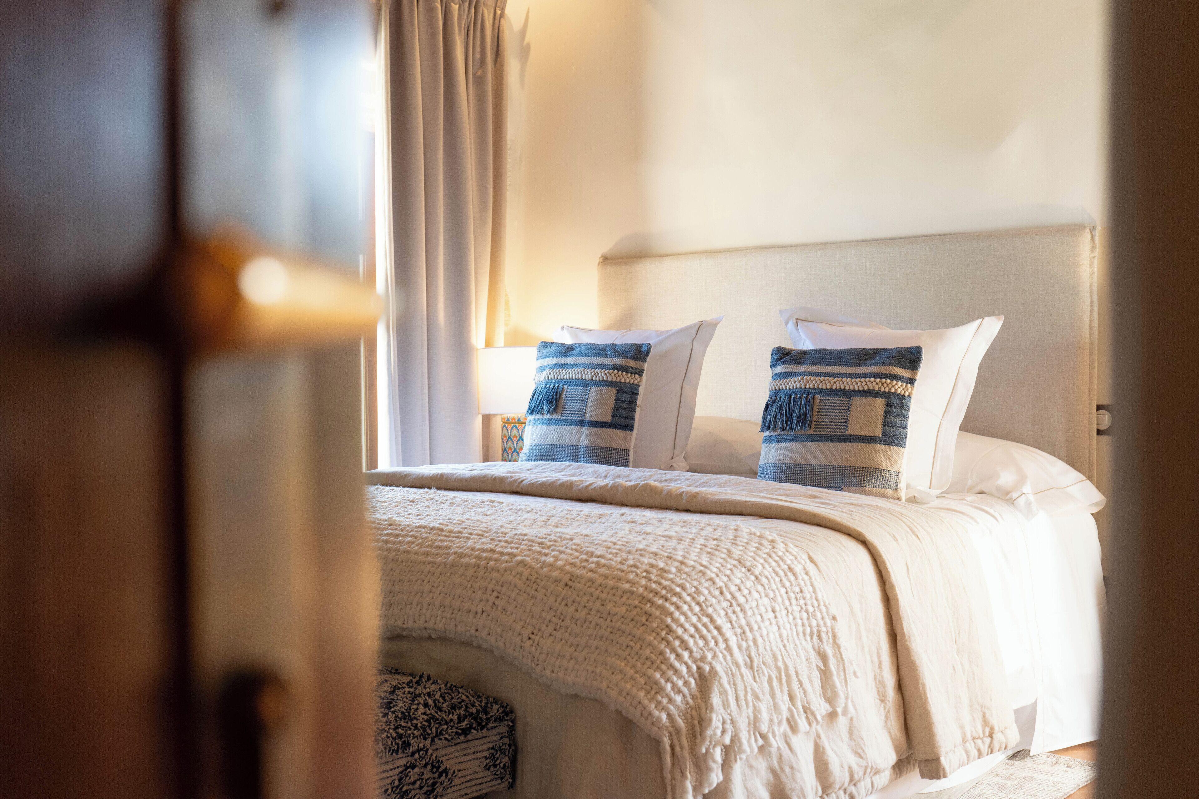 Draps en coton égyptien, literie de qualité supérieure, minibar