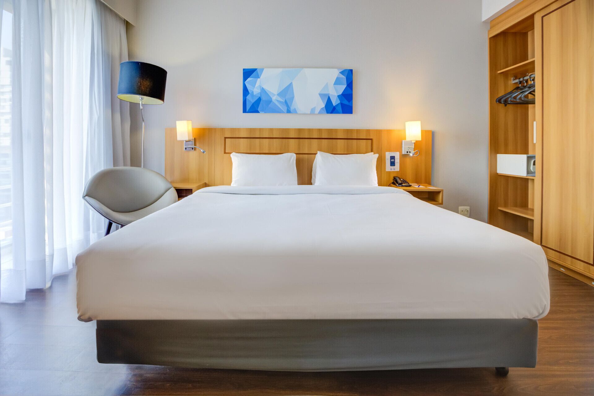 In-room safe, desk, blackout curtains, soundproofing