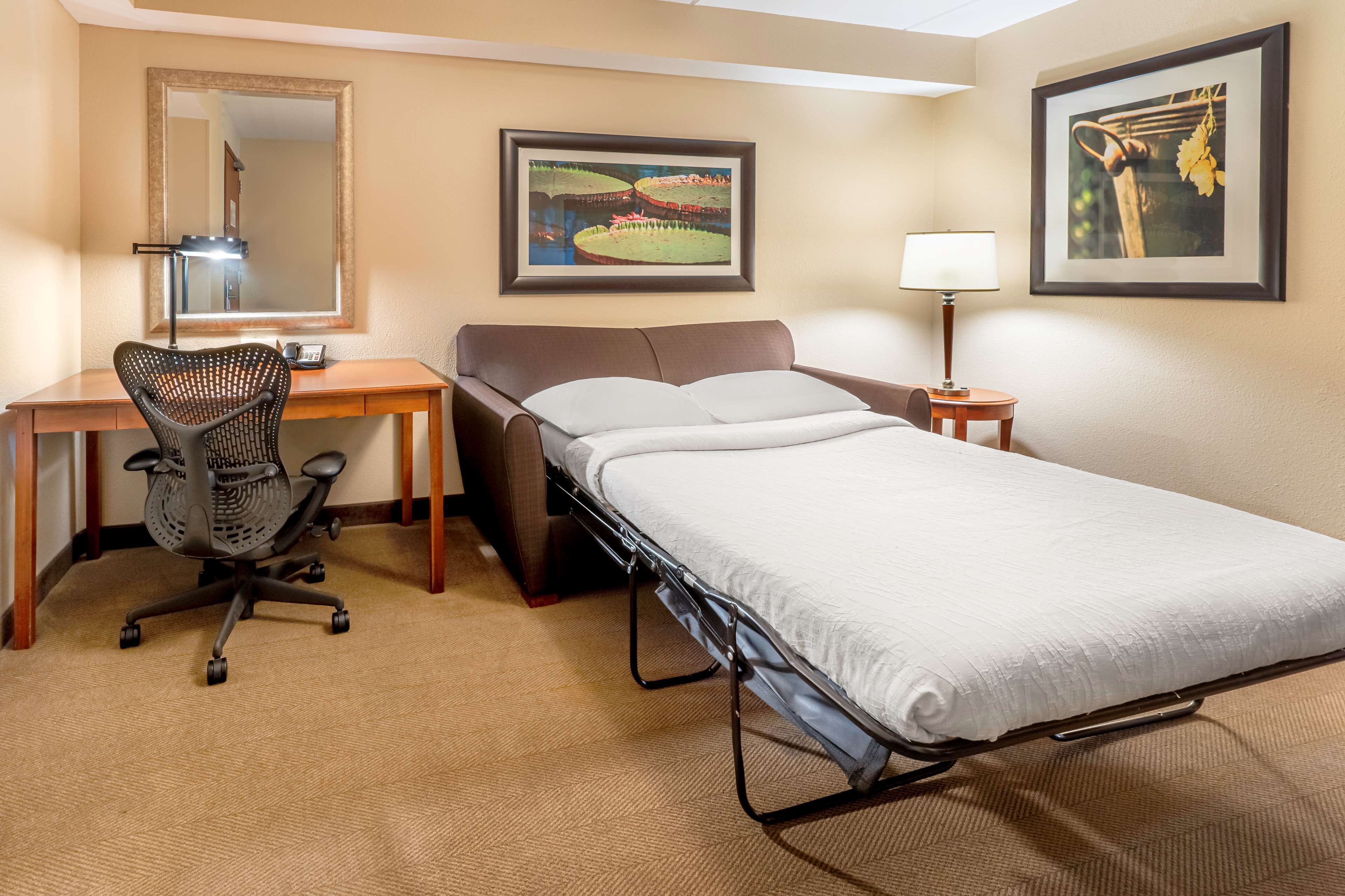 one king bed junior suite | hypo-allergenic bedding, in-room safe, desk, laptop workspace