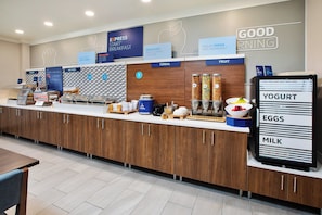 Free daily buffet breakfast