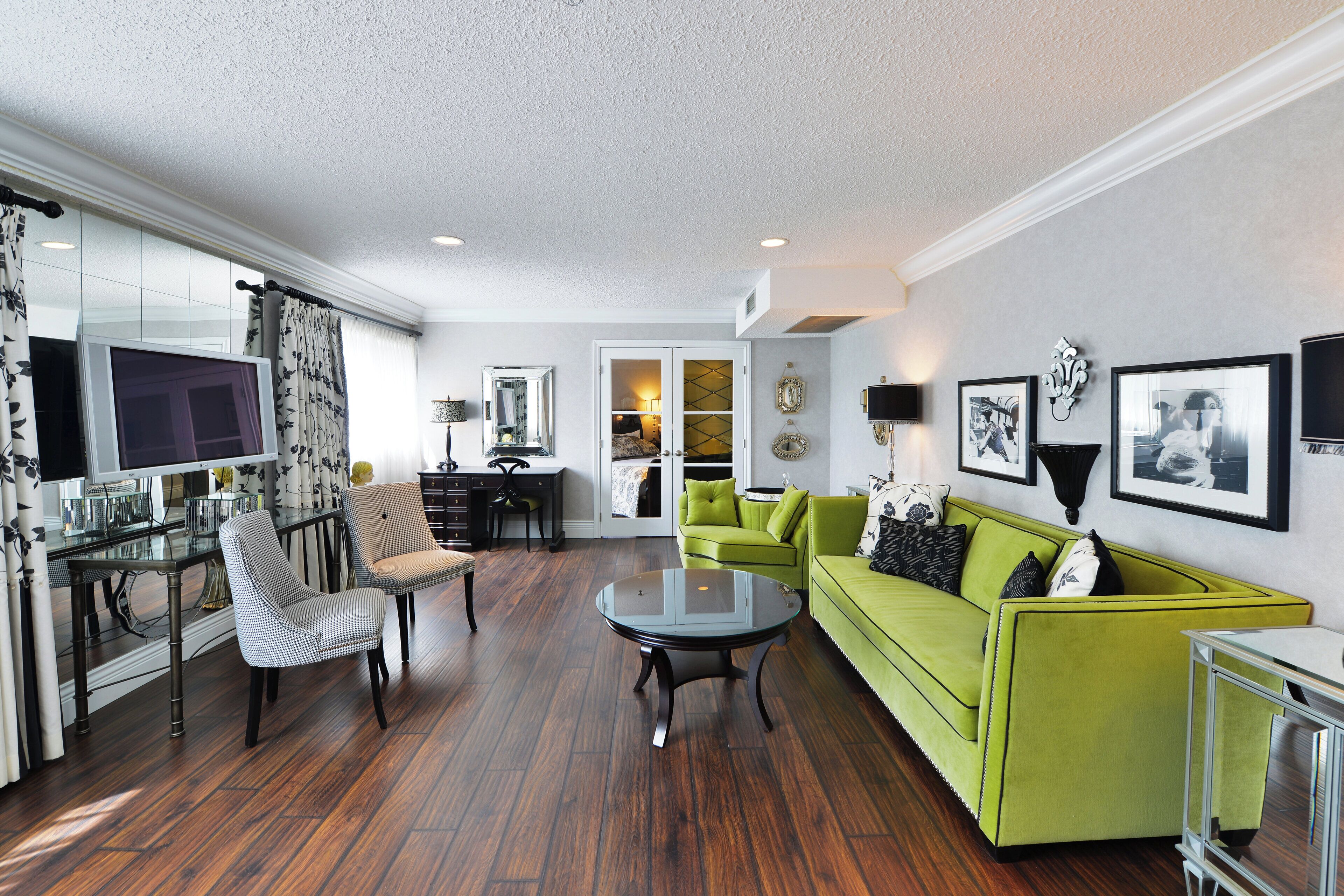 1 bedroom, desk, soundproofing, iron/ironing board