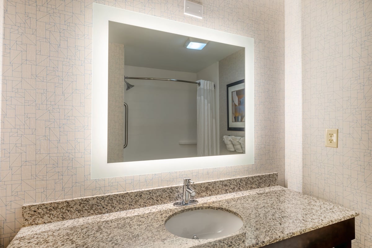 standard room, 2 queen beds | 1 bedroom, desk, blackout curtains, iron/ironing board