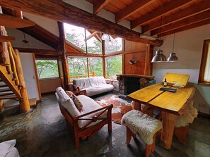 Luxury Cabin | Living area | TV, heated floors - Patagonia Villa (Ushuaia)