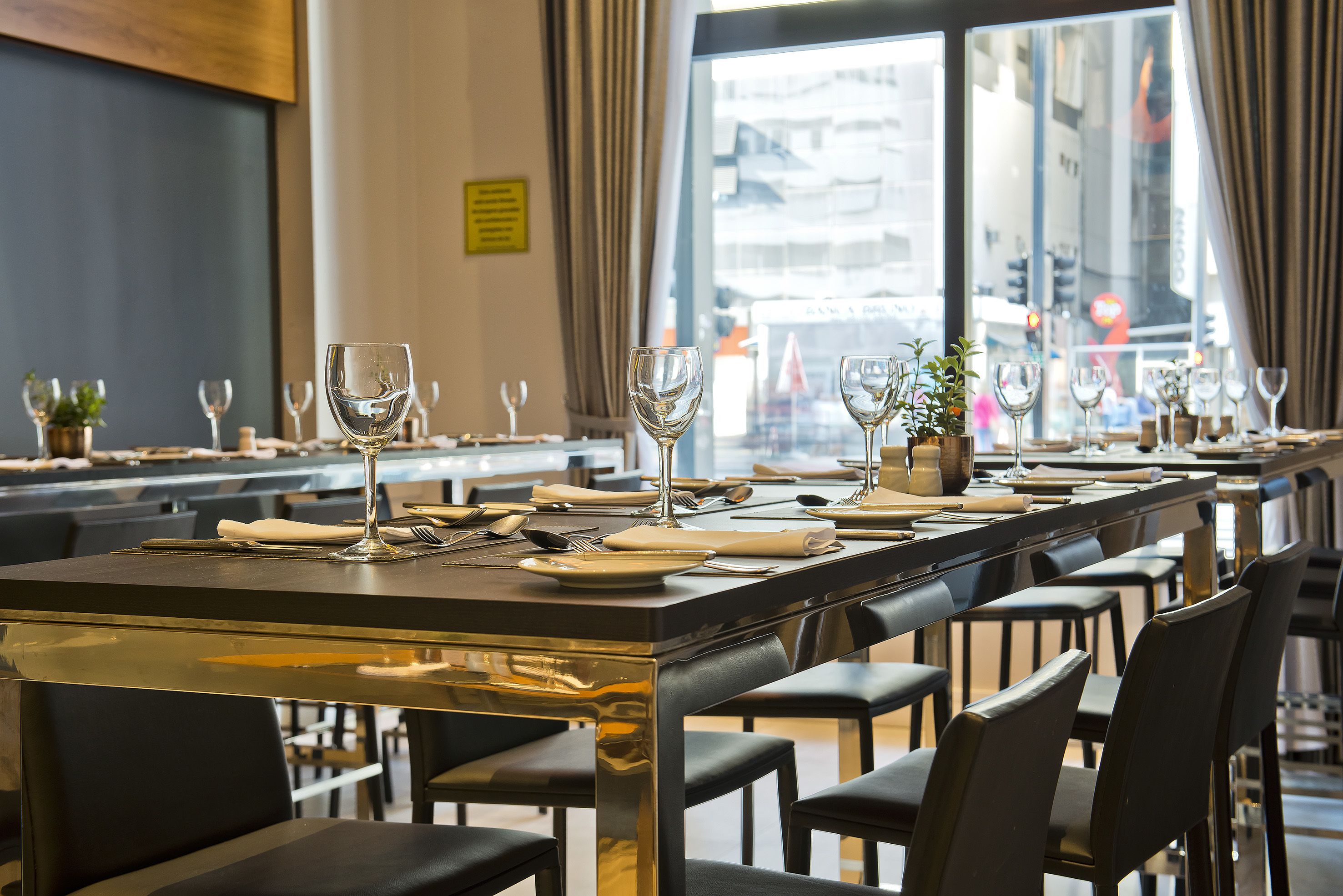 Breakfast, lunch and dinner served