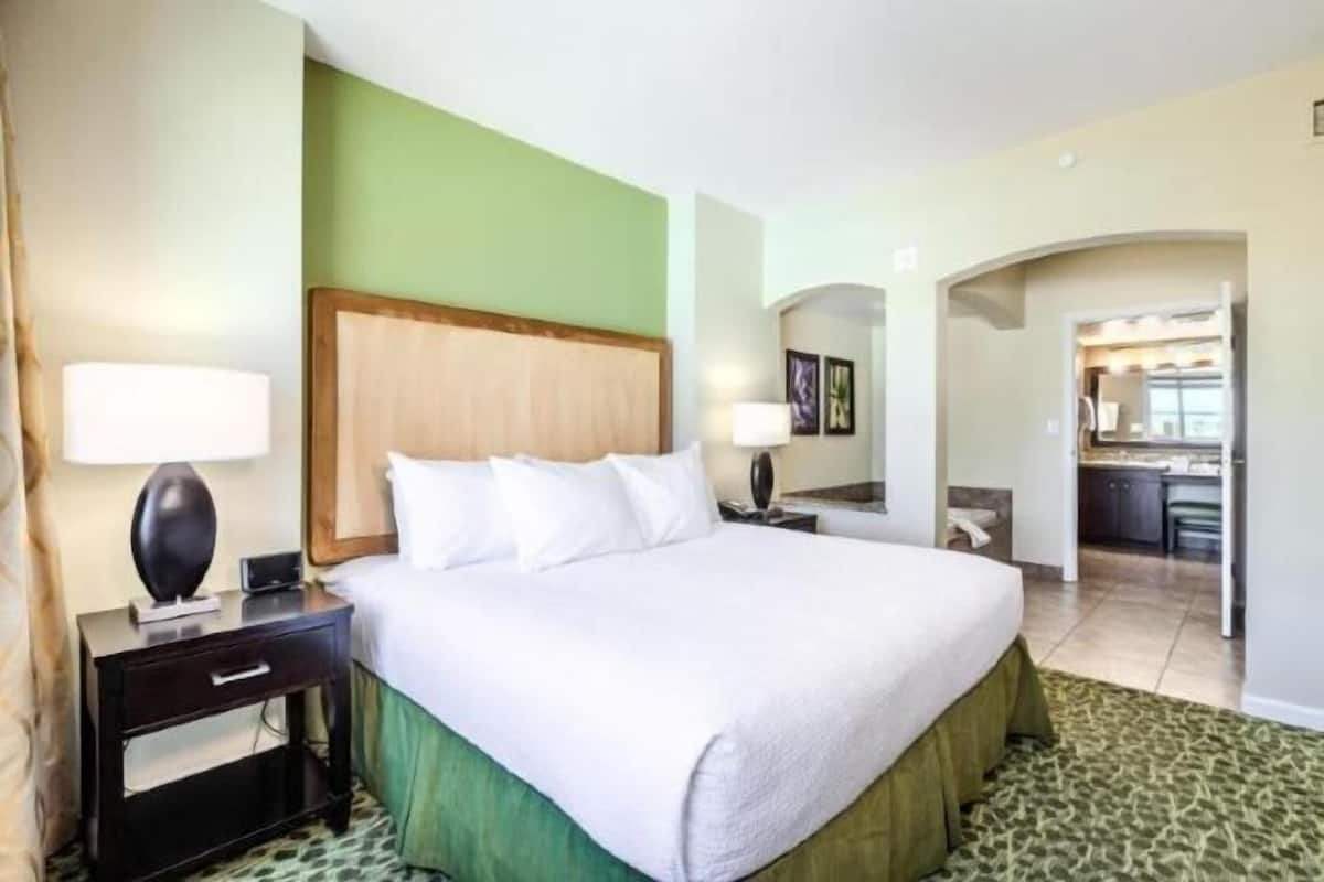 In-room safe, blackout curtains, iron/ironing board