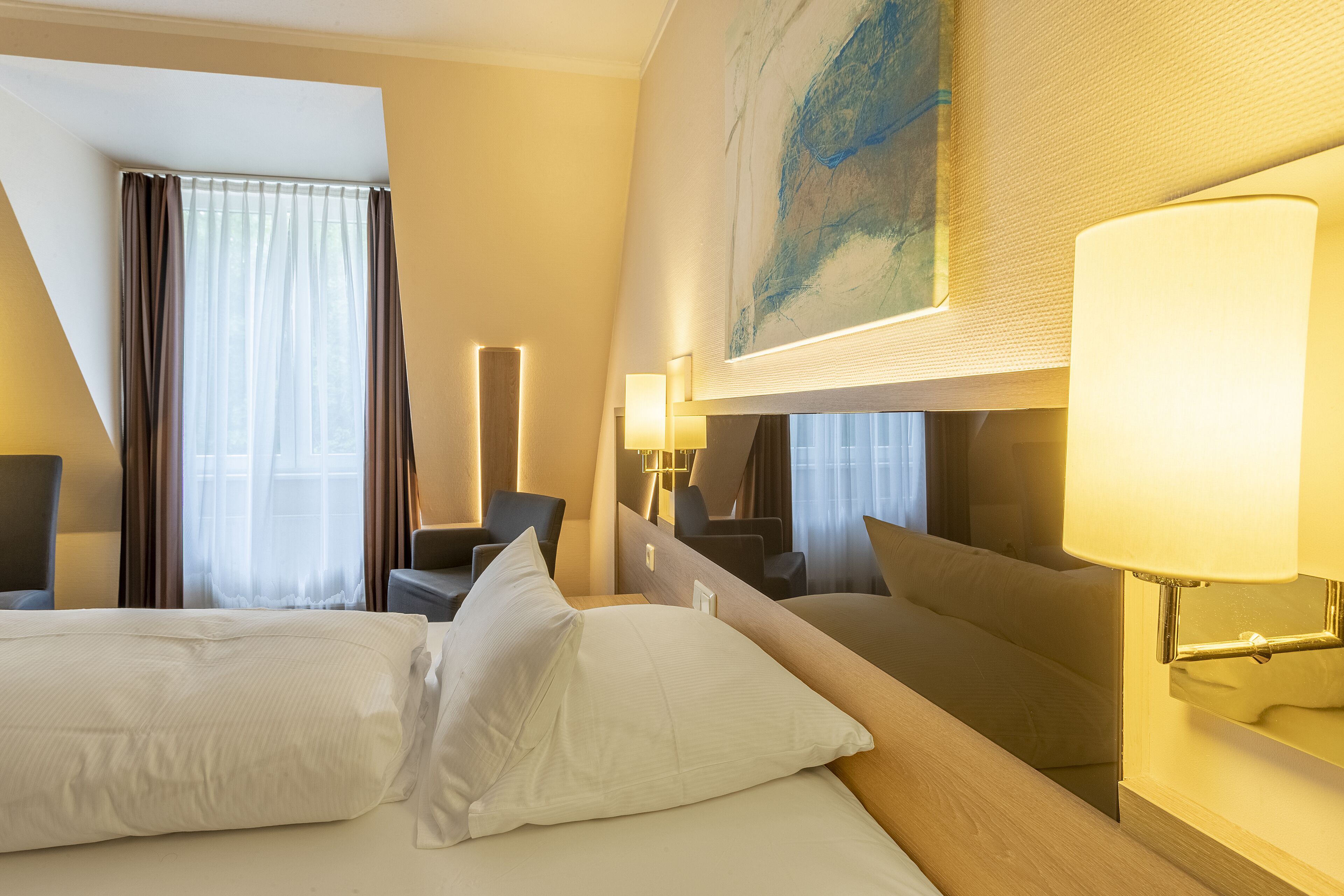 junior double room | 1 bedroom, premium bedding, in-room safe, desk