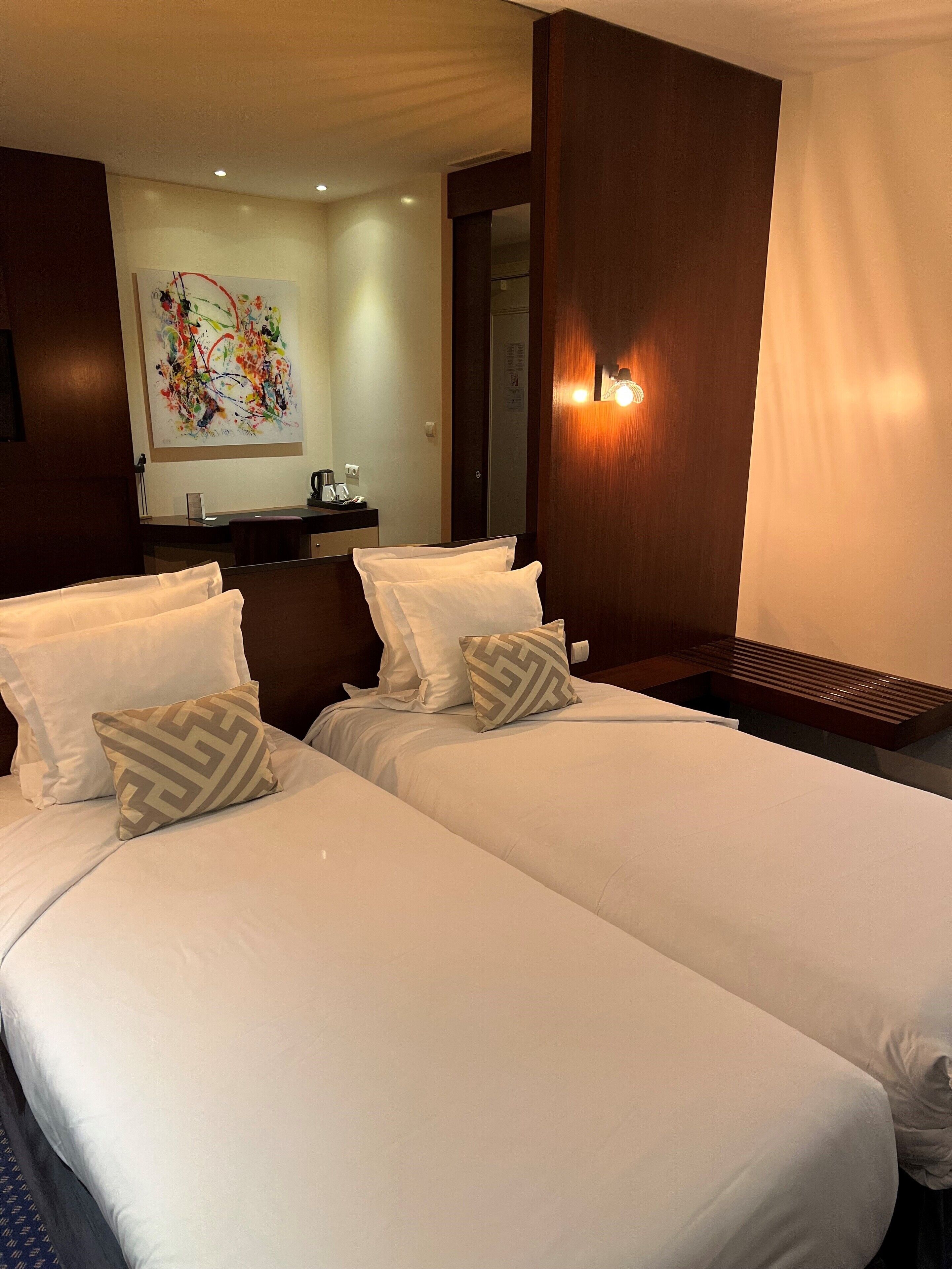 double or twin room (elegance) | in-room safe, desk, blackout curtains, soundproofing