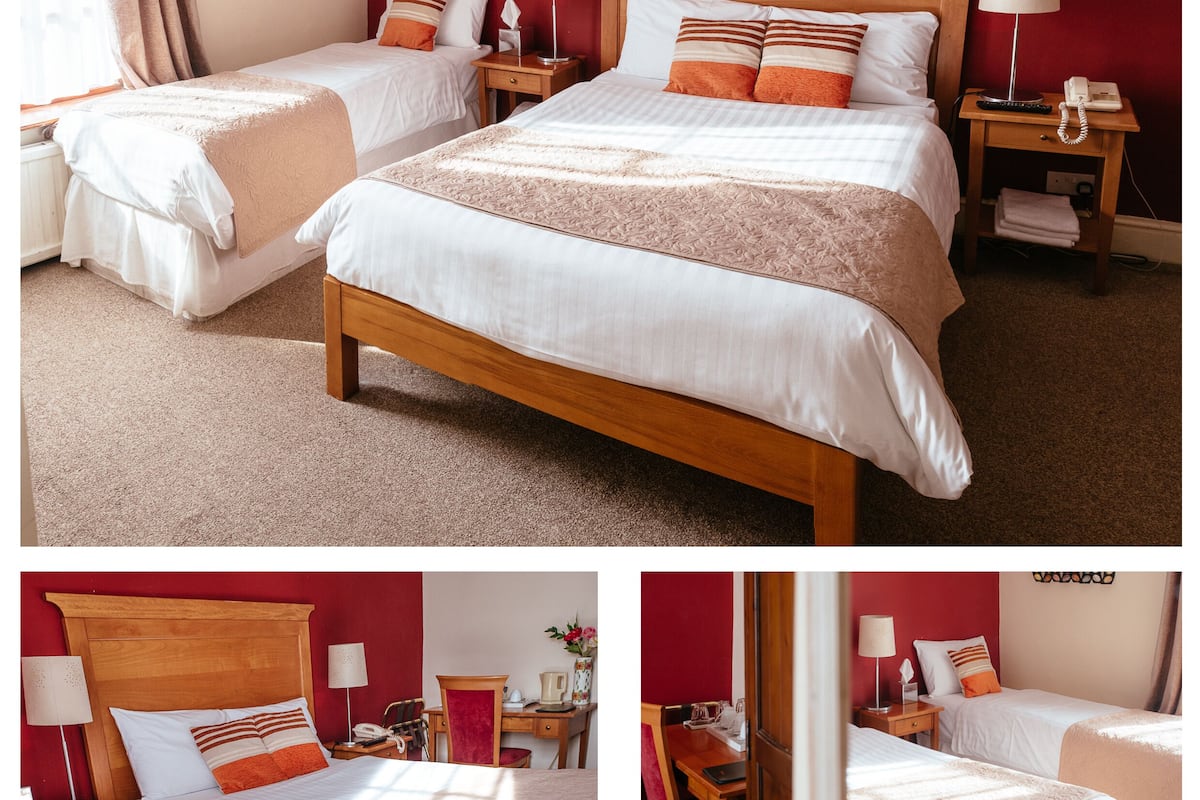 Chambre Triple, salle de bains attenante | 1 chambre, rideaux occultants, Wi-Fi gratuit, draps fournis