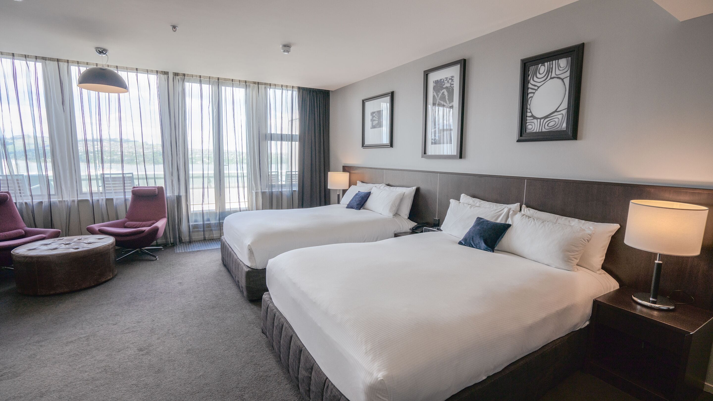 executive room, 2 queen beds | premium bedding, in-room safe, desk, iron/ironing board