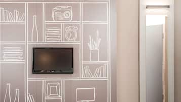 Premium bedding, desk, soundproofing, iron/ironing board