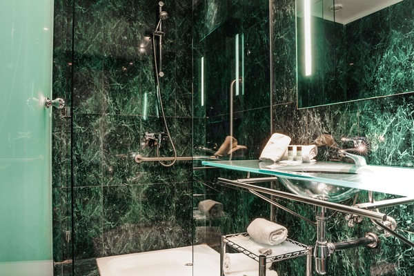 Free toiletries, hair dryer, towels