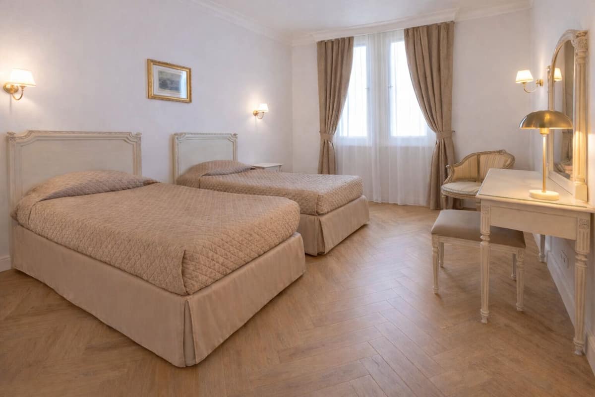 Classic Twin Room | In-room safe, desk, soundproofing, free cribs/infant beds