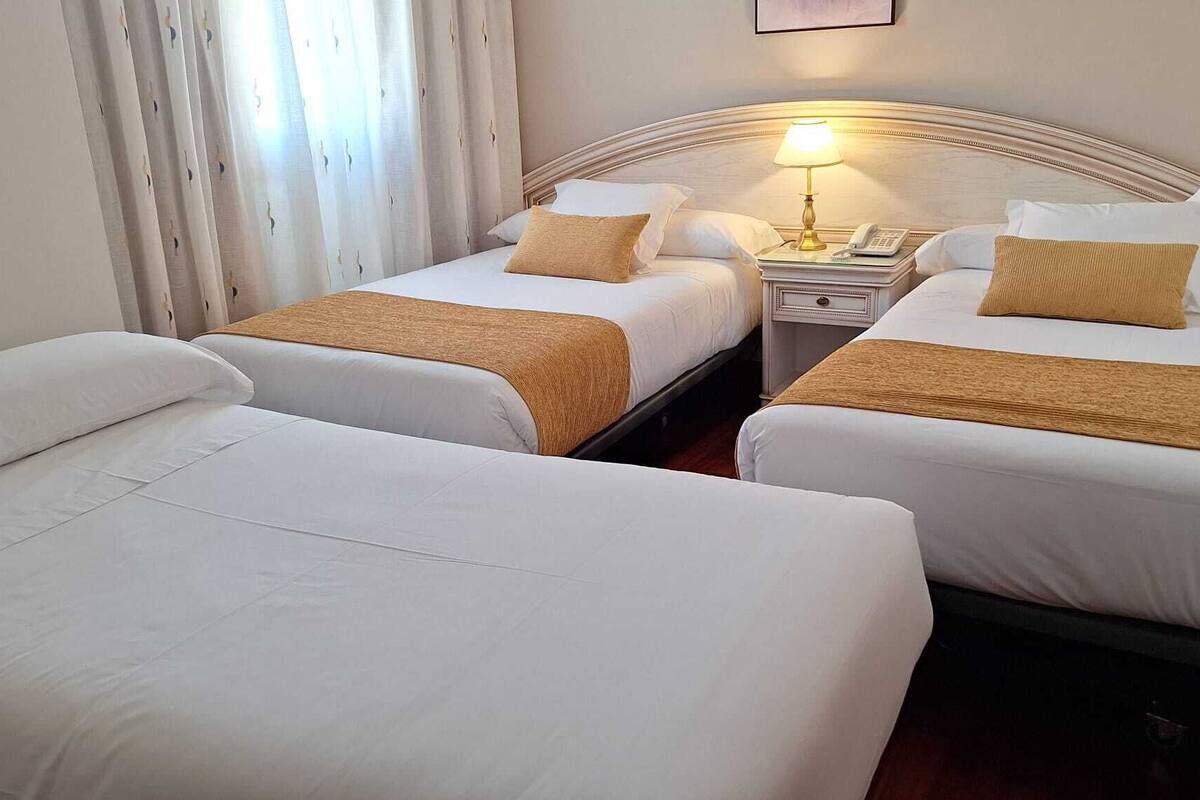 Quarto duplo standard | Escrivaninha, cortinas blackout, quartos à prova de som