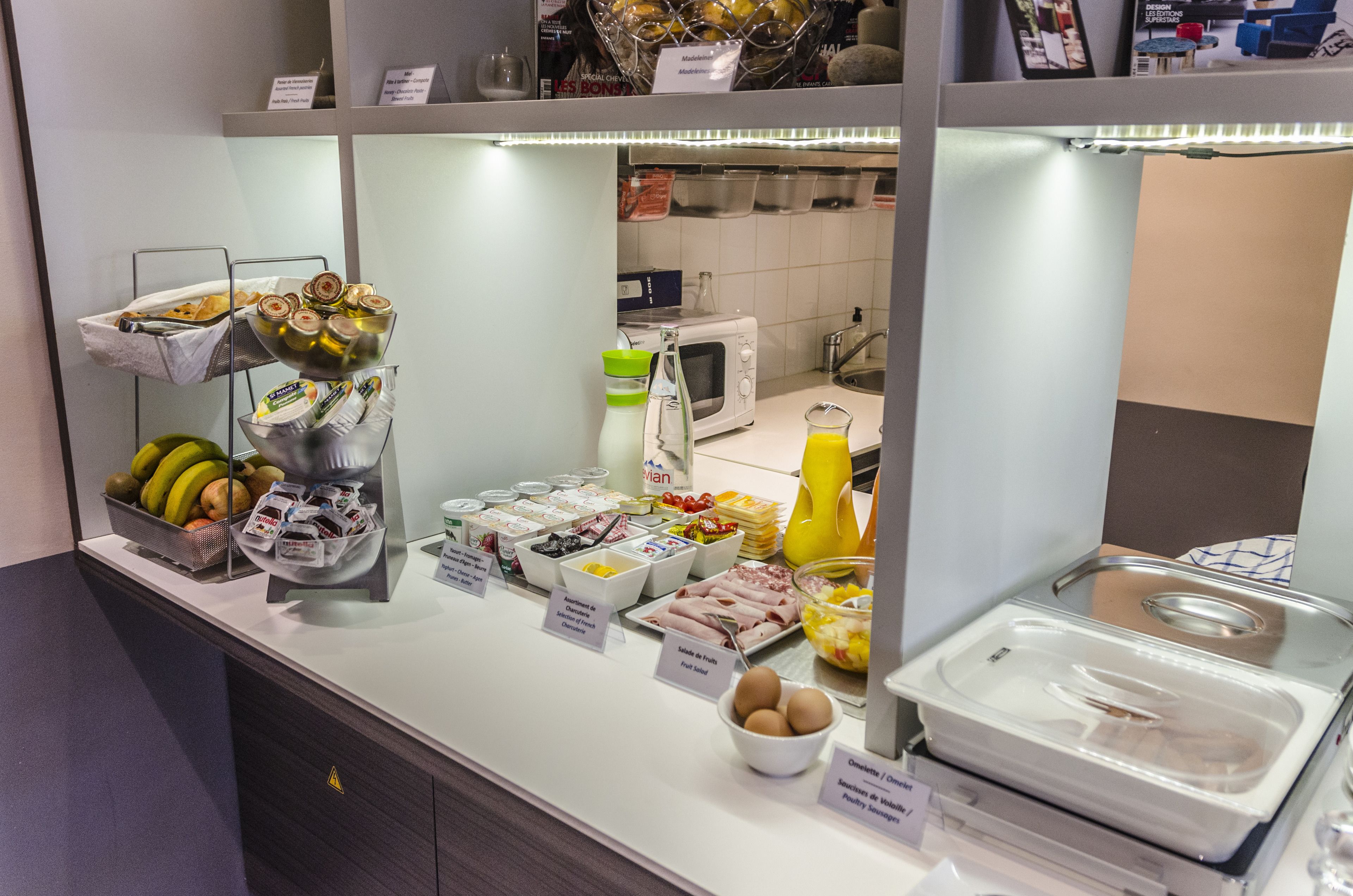 daily buffet breakfast (eur 12 per person)