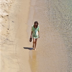 Una playa cerca, toallas de playa