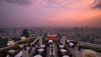 lebua Suite City View with Drink at Sky Bar | 1 bedroom, Egyptian cotton sheets, premium bedding, in-room safe