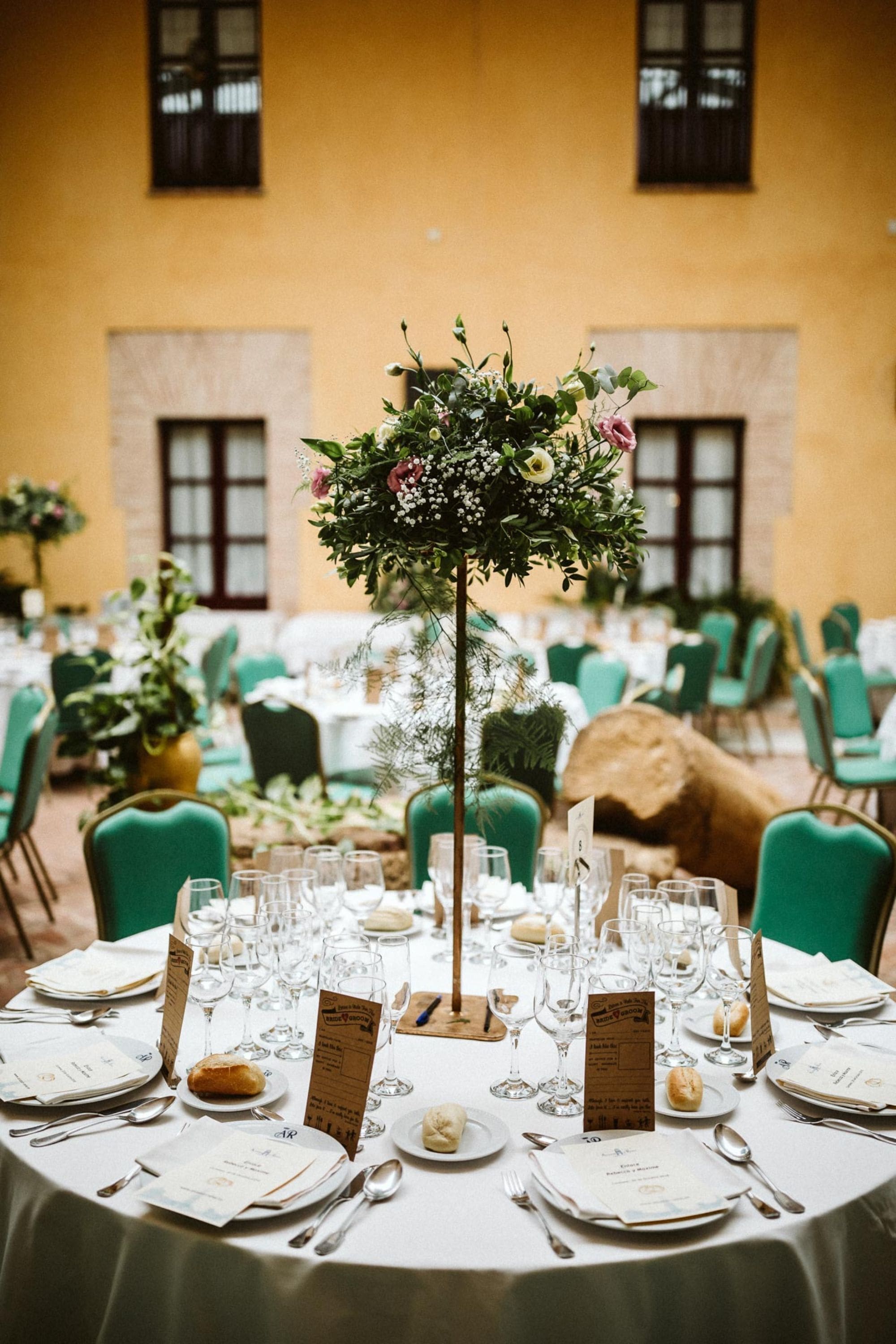 outdoor wedding area