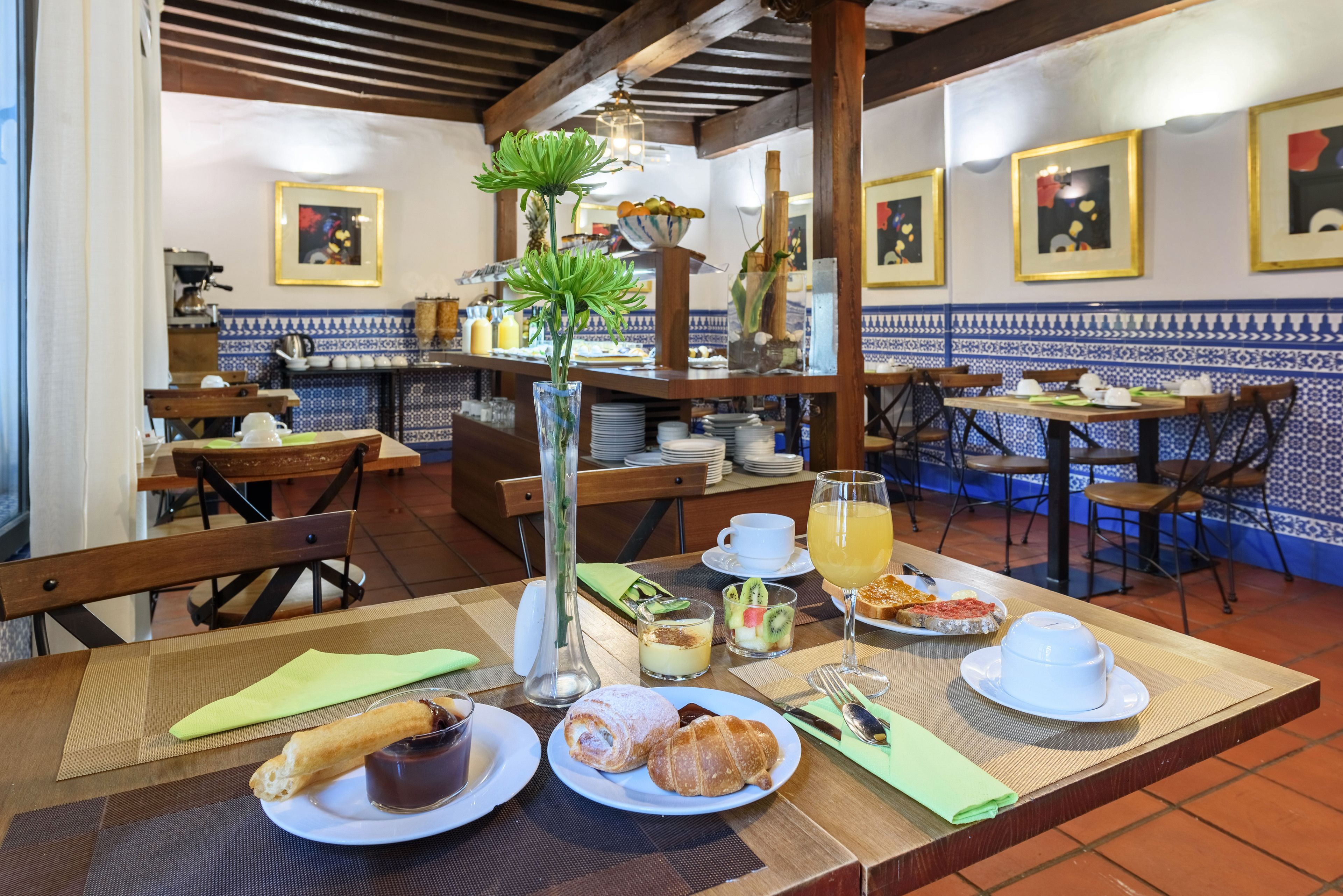 daily buffet breakfast (eur 12 per person)