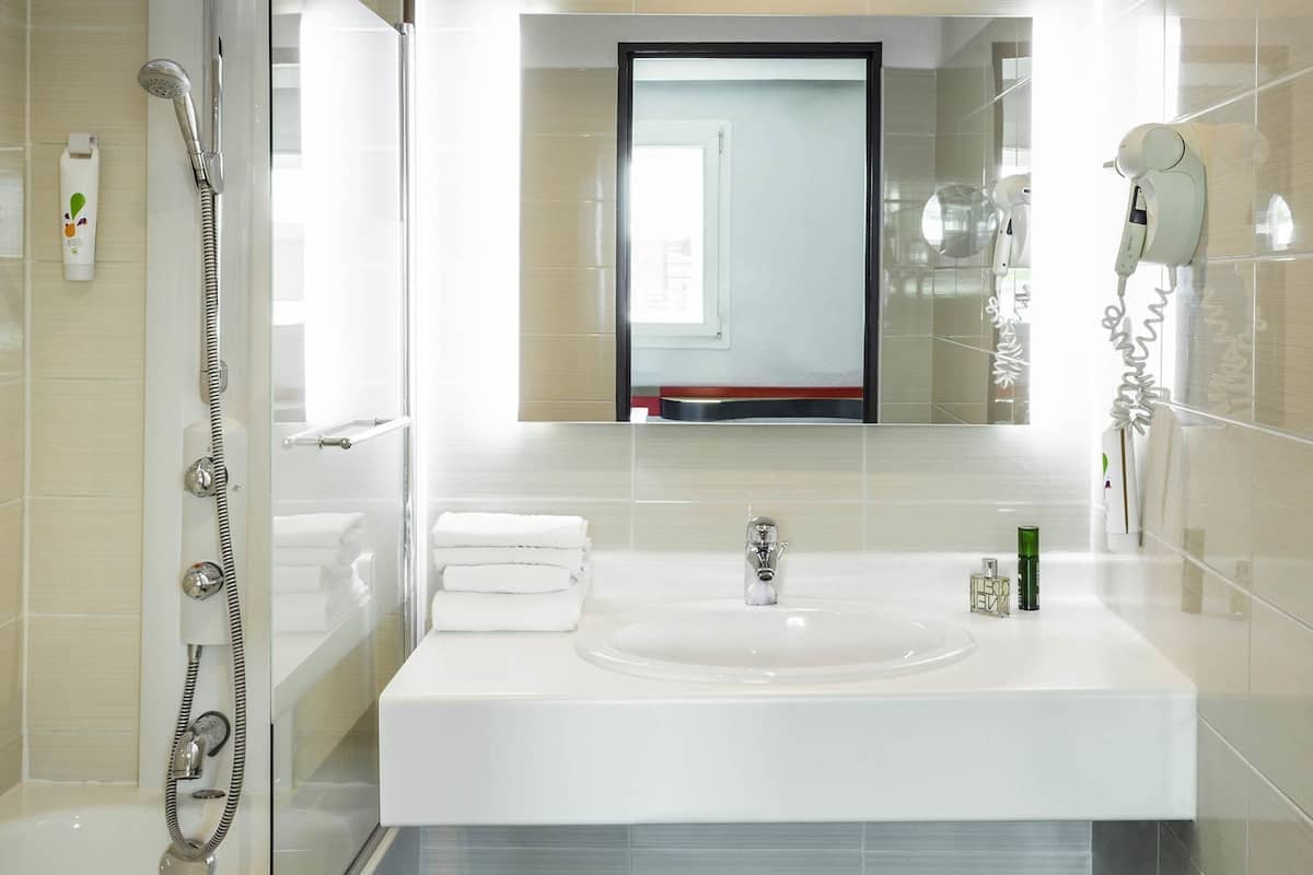 premium bedding, desk, blackout curtains, soundproofing