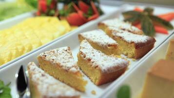 Daily buffet breakfast (EUR 13 per person)