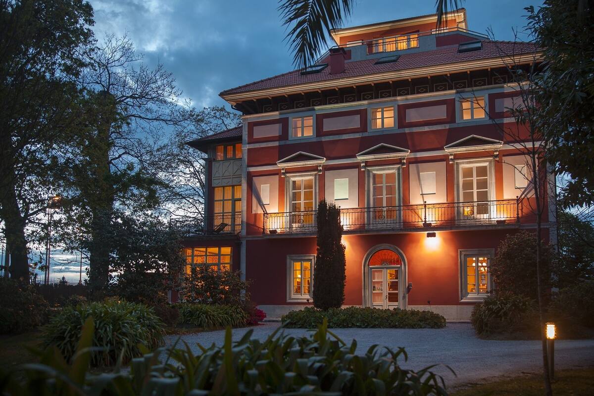 front of property