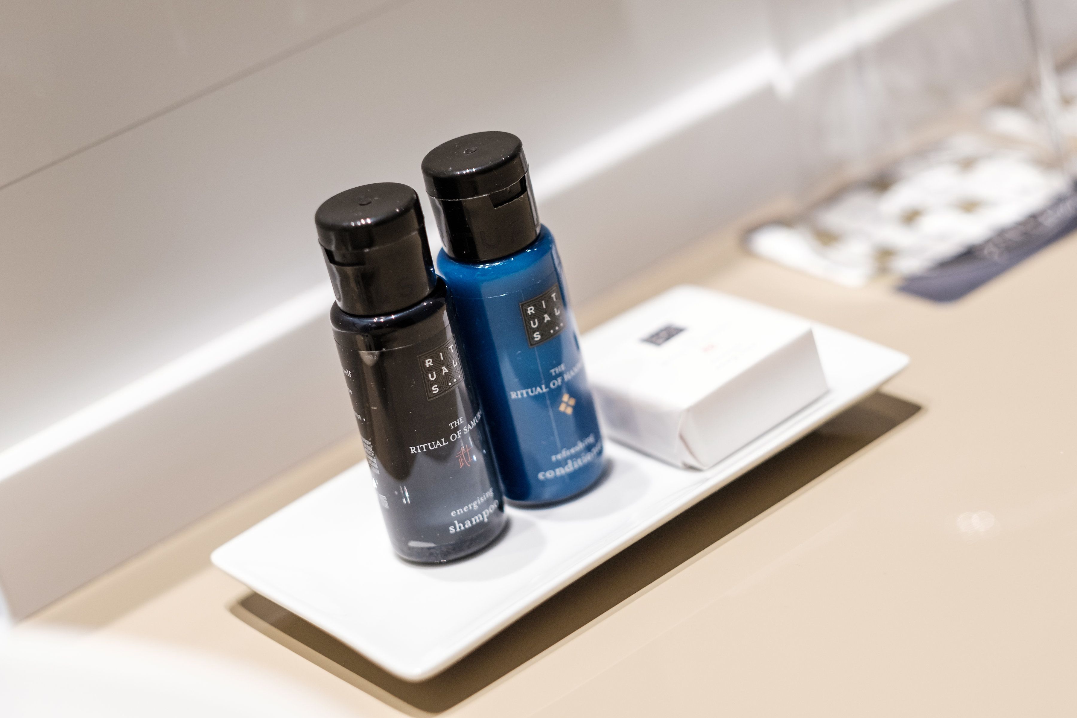 free toiletries, hair dryer, towels