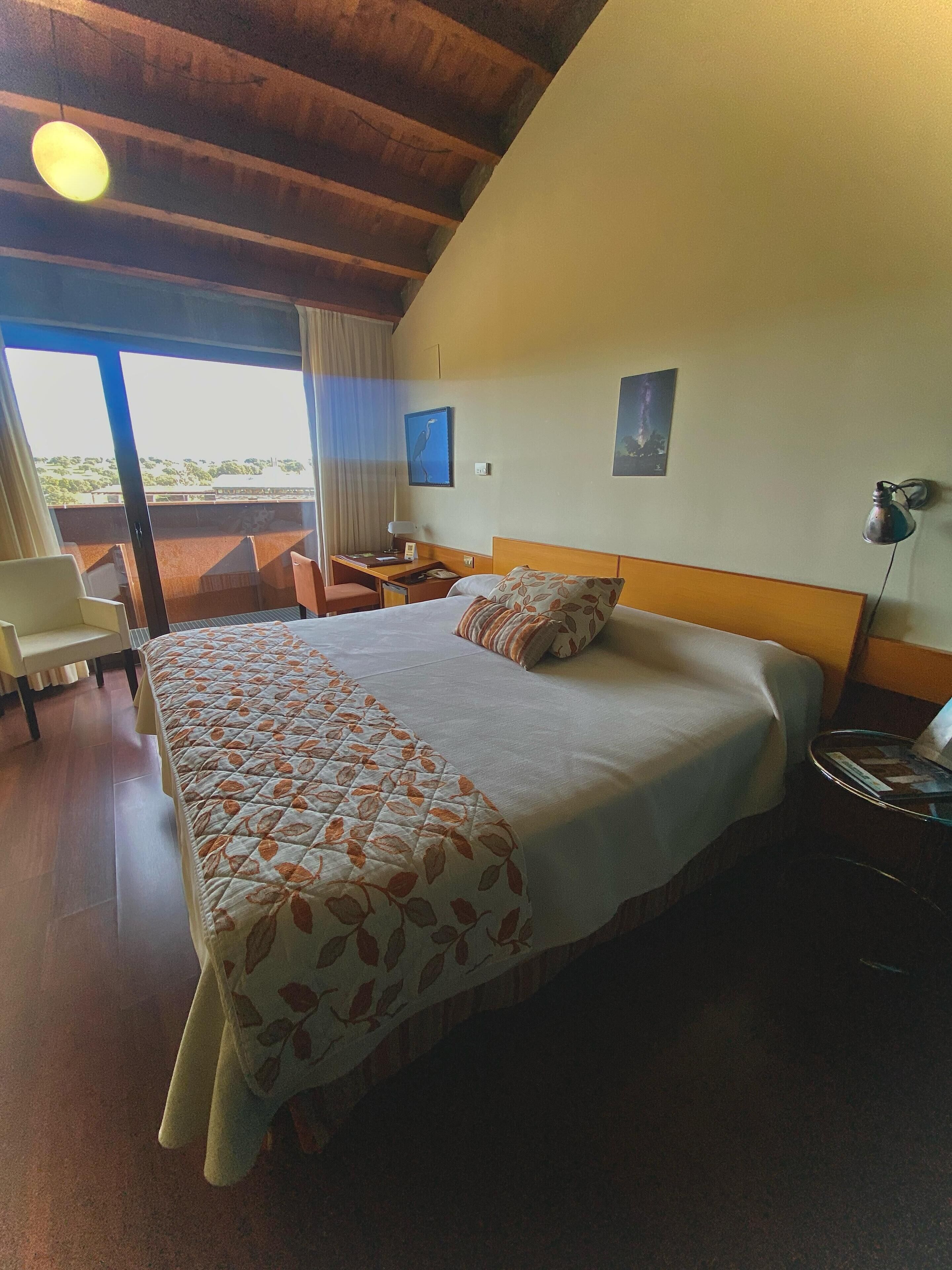 Kamer, 1 twee- of 2 eenpersoonsbedden | Een kluis op de kamer, een bureau, verduisterende gordijnen, reisbedje