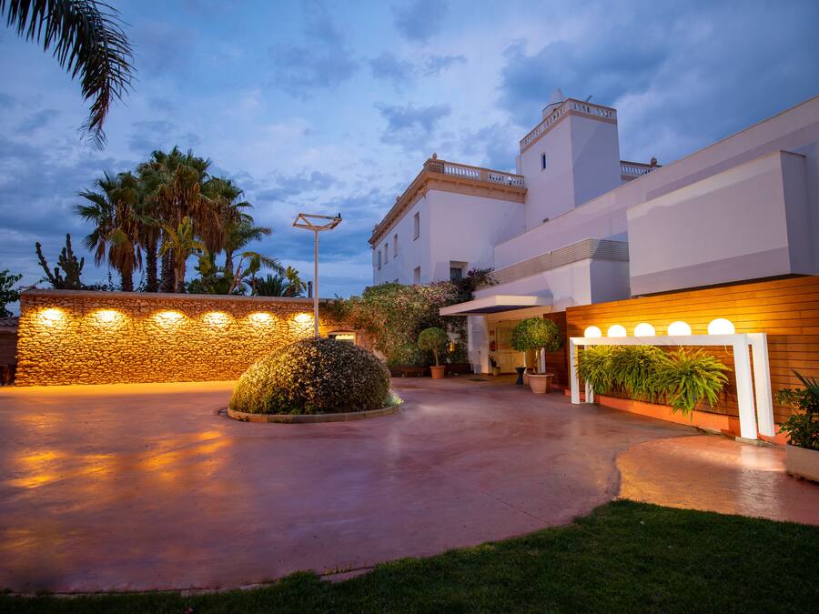 Front of property – evening/night