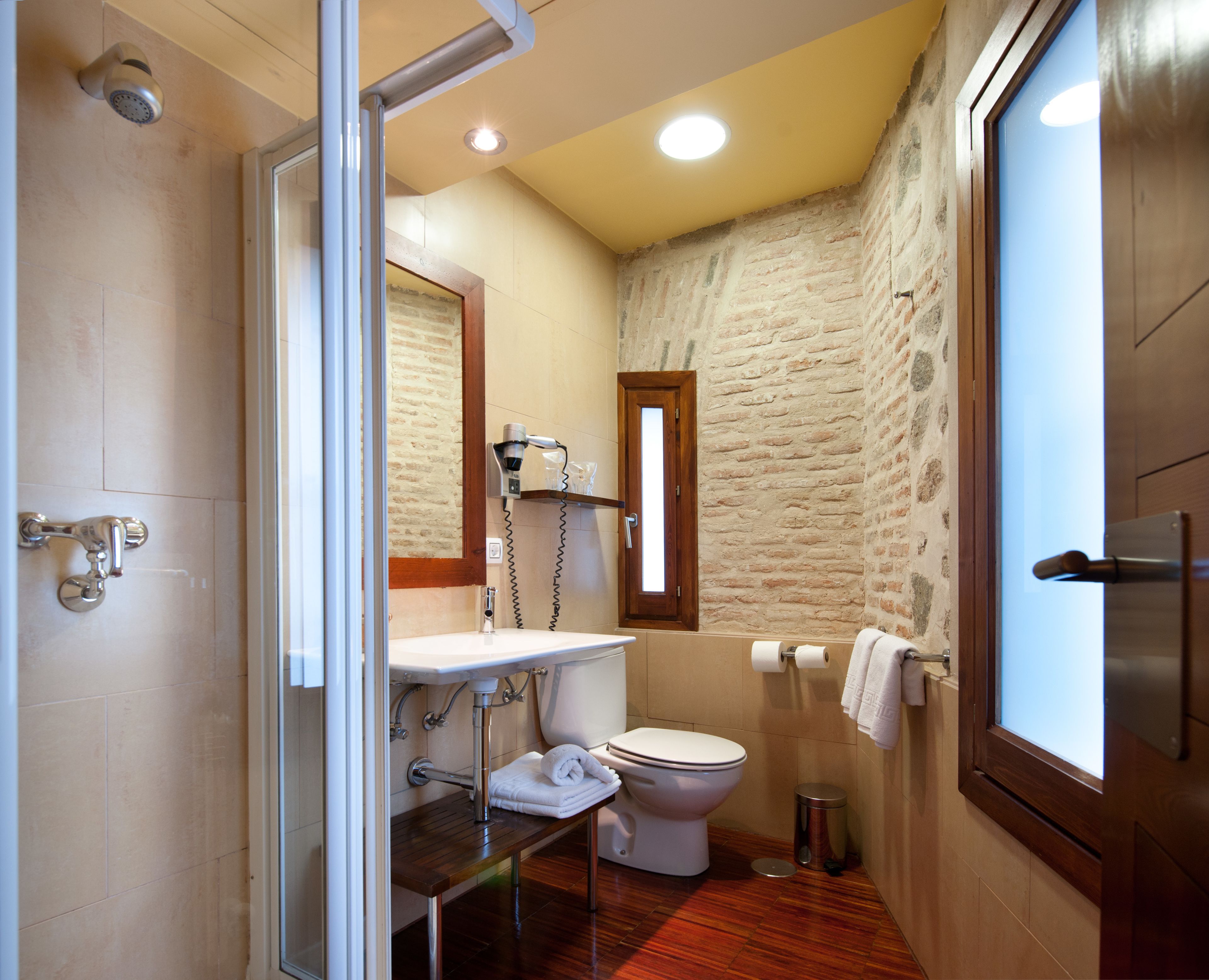 double or twin room | bathroom | free toiletries, hair dryer, towels, soap