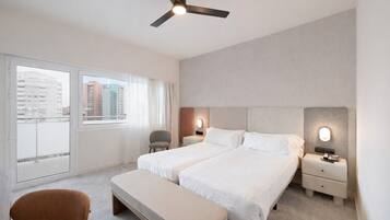 Standard Room, Terrace, City View | Minibar, in-room safe, desk, blackout drapes