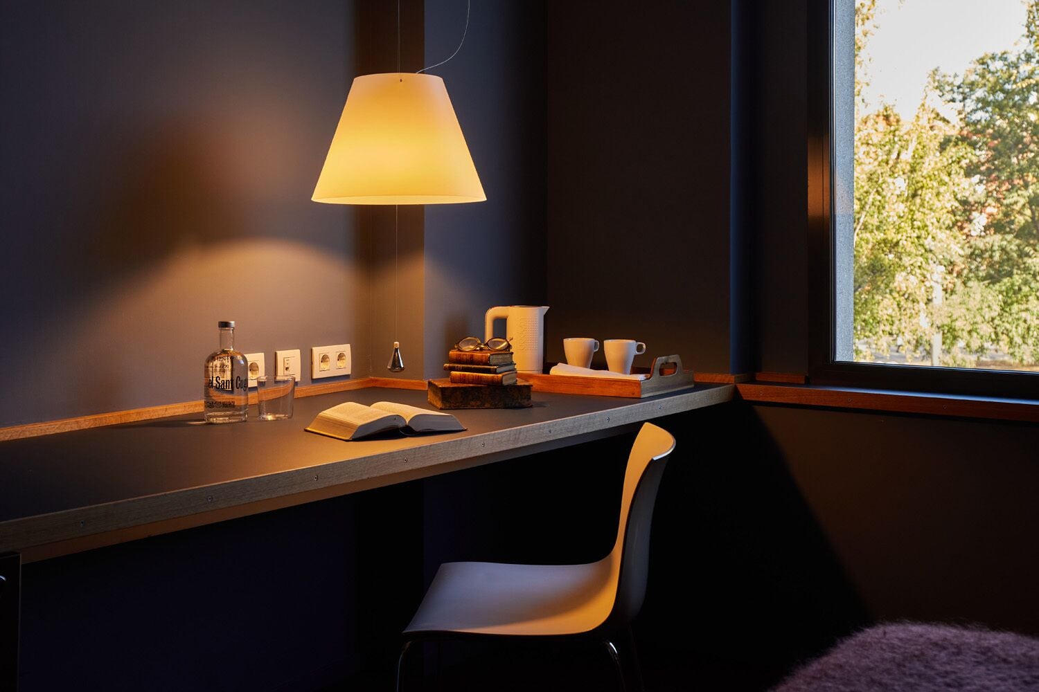 standard double or twin room | living area | 30-inch flat-screen tv with satellite channels, tv