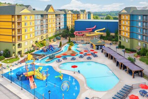 Indoor pool, open 9:00 AM to 10:00 PM, pool umbrellas, sun loungers