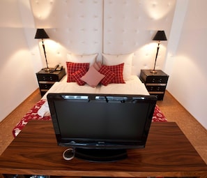 Suite exclusive (Wellness Suite) | 1 chambre, literie de qualité, coffre-fort, ameublement unique