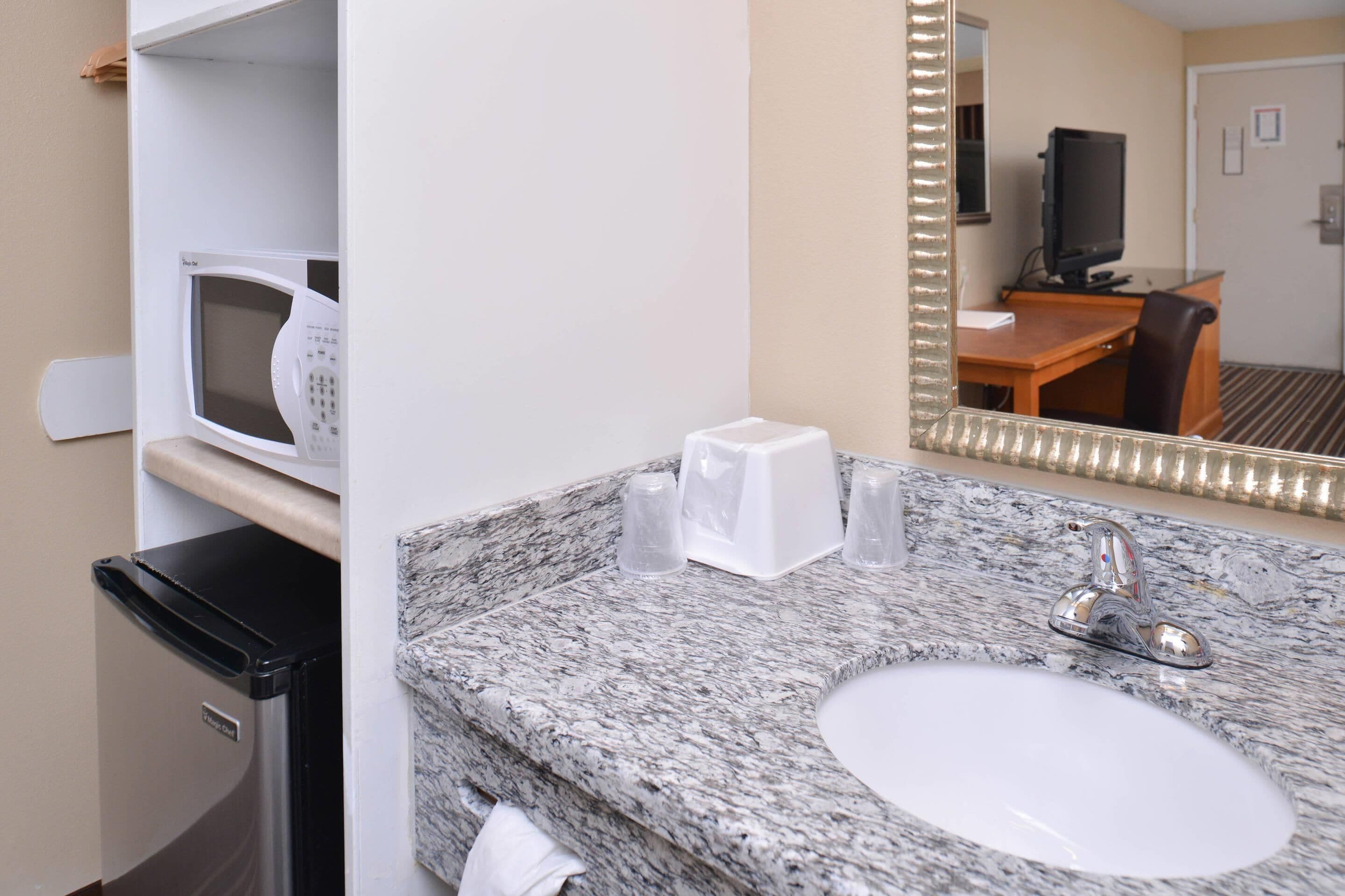 In-room safe, desk, laptop workspace, iron/ironing board